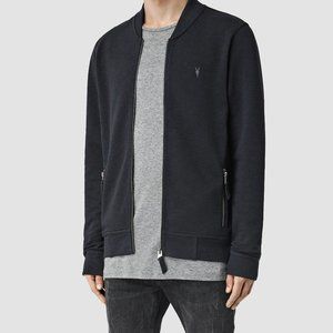 All Saints Oldsen Bomber Sweatshirt | Gray | XL